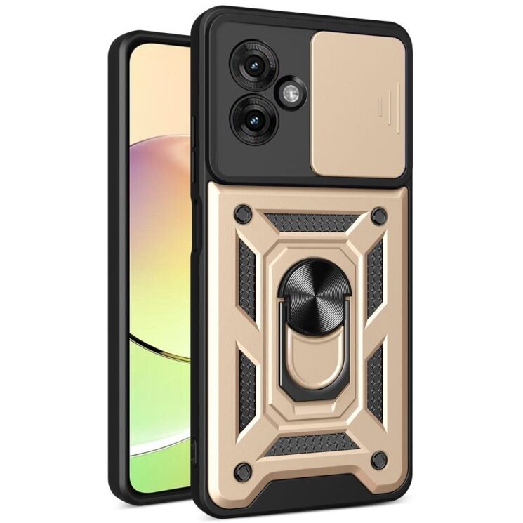 Захисний чохол Deexe Armor Shield для Motorola Moto G55 - Gold: фото 1 з 10