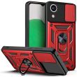 Чехол с защитой камеры Deexe Armor Shield для Samsung Galaxy A03 Core (A032) - Red (293536R)