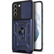 Защитный чехол Deexe Armor Shield для Samsung Galaxy S21 FE (G990) - Blue (240228L)
