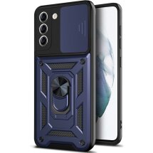 Защитный чехол Deexe Armor Shield для Samsung Galaxy S21 FE (G990) - Blue: фото 1 из 6