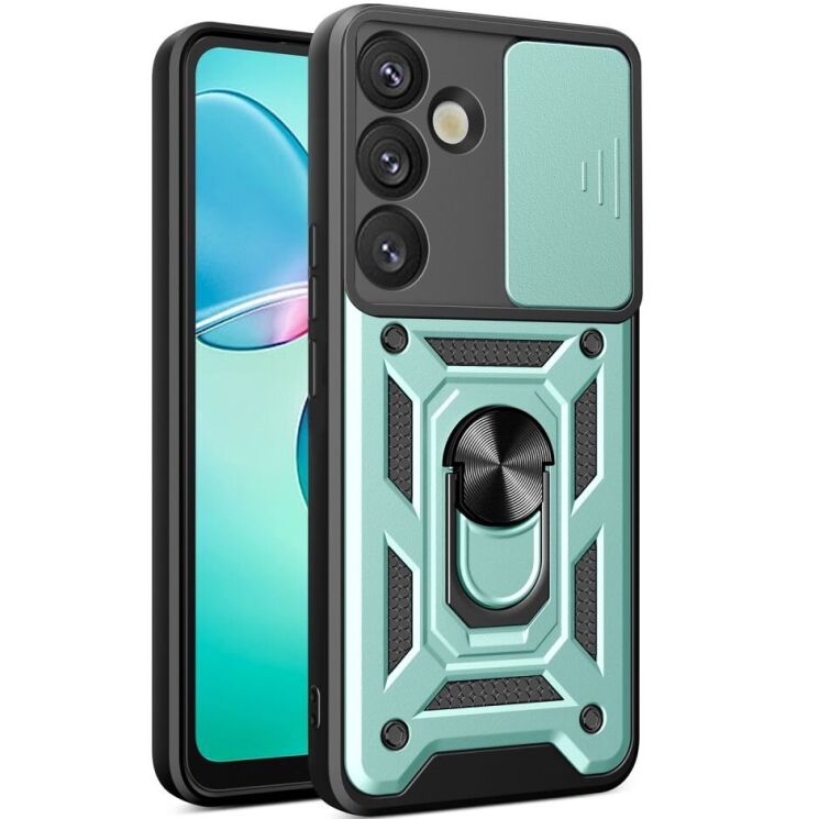 Захисний чохол Deexe Armor Shield для Samsung Galaxy S25 Plus (S936) - Green: фото 1 з 10