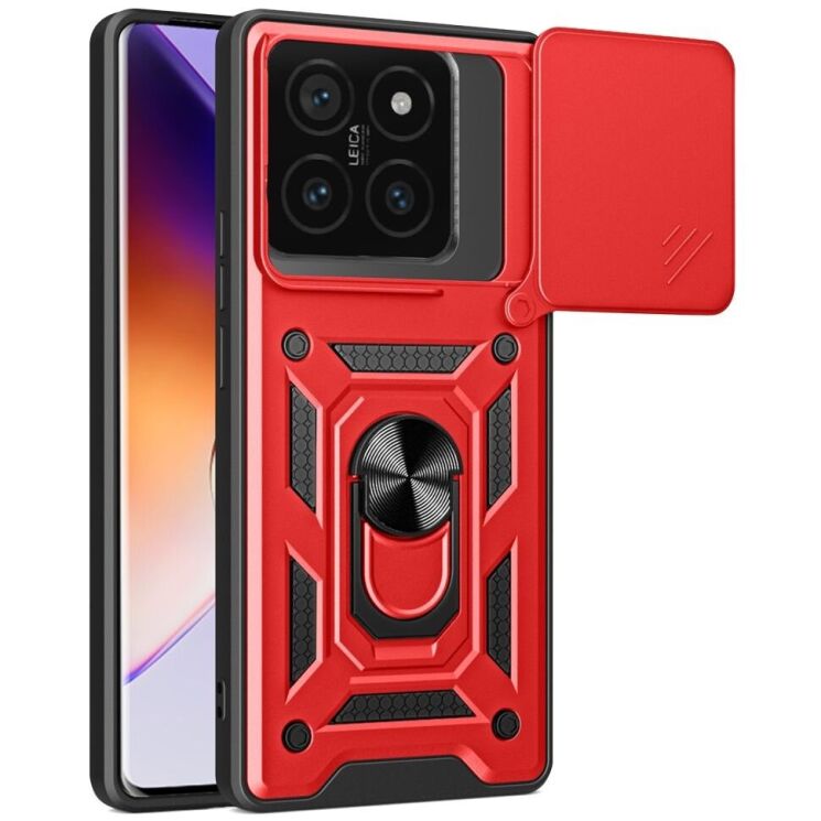 Защитный чехол Deexe Armor Shield для Xiaomi 14T Pro - Red: фото 1 из 7
