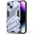 Захисний чохол Deexe Bibercas для Apple iPhone 15 Plus - Dark Blue (329420DB)