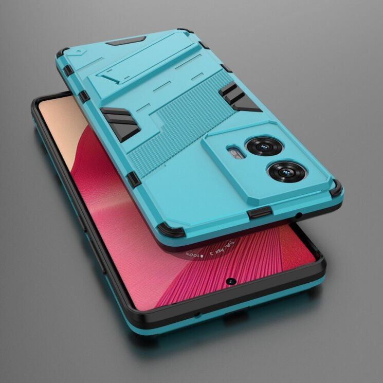Защитный чехол Deexe Bibercas для Motorola Edge 50 Fusion - Baby Blue: фото 4 из 7