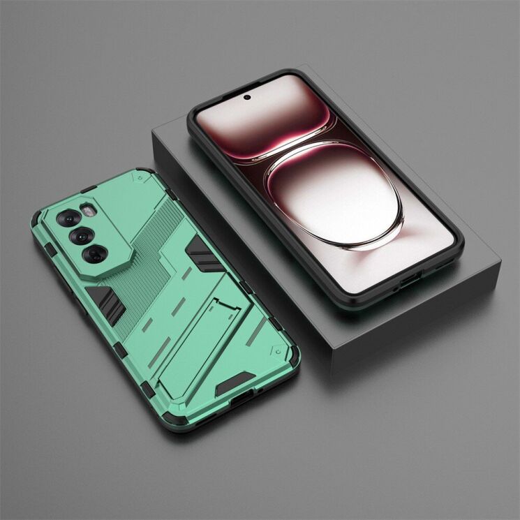 Защитный чехол Deexe Bibercas для OPPO Reno 12 Pro - Green: фото 6 из 7