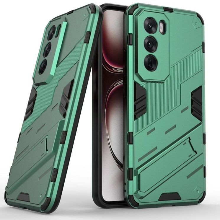 Защитный чехол Deexe Bibercas для OPPO Reno 12 Pro - Green: фото 1 из 7