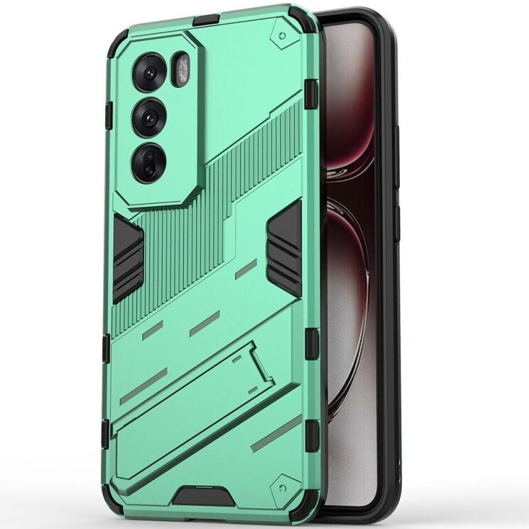 Защитный чехол Deexe Bibercas для OPPO Reno 12 Pro - Green: фото 2 из 7