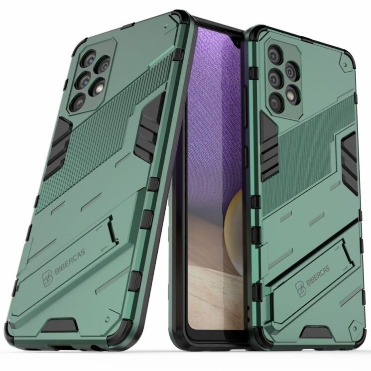 Защитный чехол Deexe Bibercas для Samsung Galaxy A32 (А325) - Green: фото 1 из 11