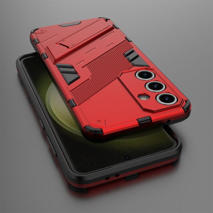 Защитный чехол Deexe Bibercas для Samsung Galaxy S24 FE (S721) - Red: фото 5 из 7