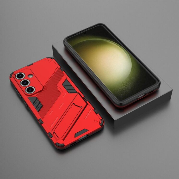 Защитный чехол Deexe Bibercas для Samsung Galaxy S24 FE (S721) - Red: фото 6 из 7