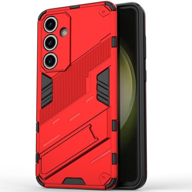 Защитный чехол Deexe Bibercas для Samsung Galaxy S24 FE (S721) - Red: фото 2 из 7