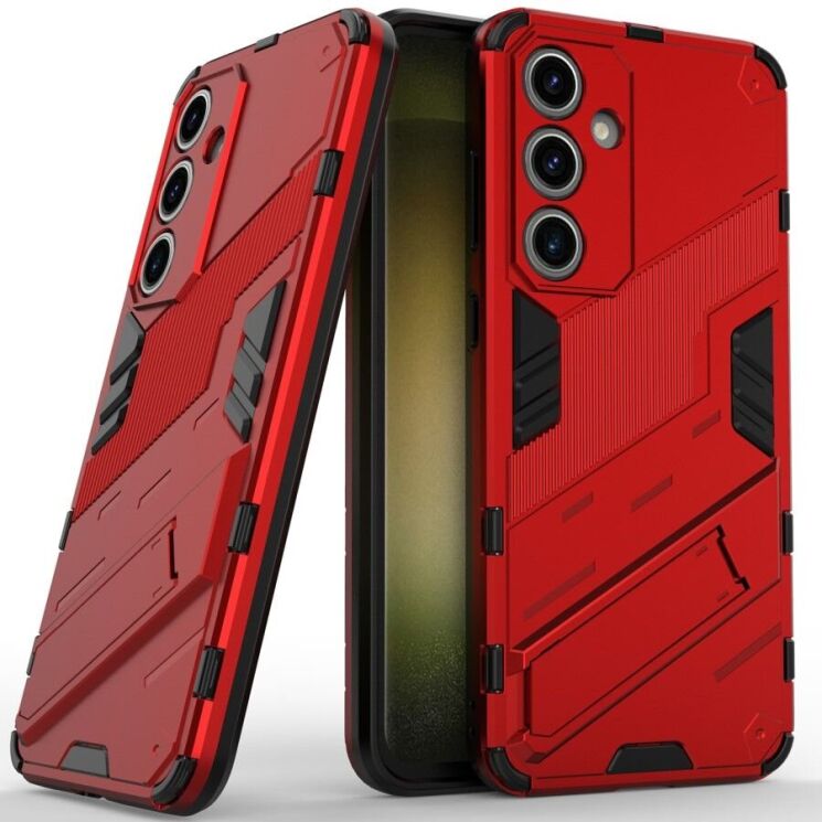 Защитный чехол Deexe Bibercas для Samsung Galaxy S24 FE (S721) - Red: фото 1 из 7