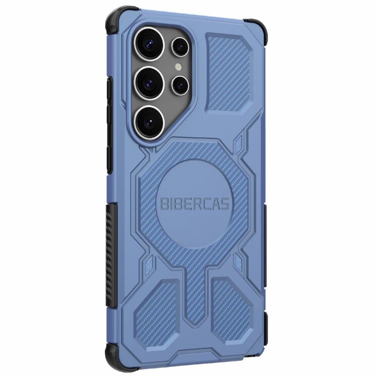 Защитный чехол Deexe Bibercas J-16 Series для Samsung Galaxy S25 Ultra (S938) - Blue: фото 3 из 6