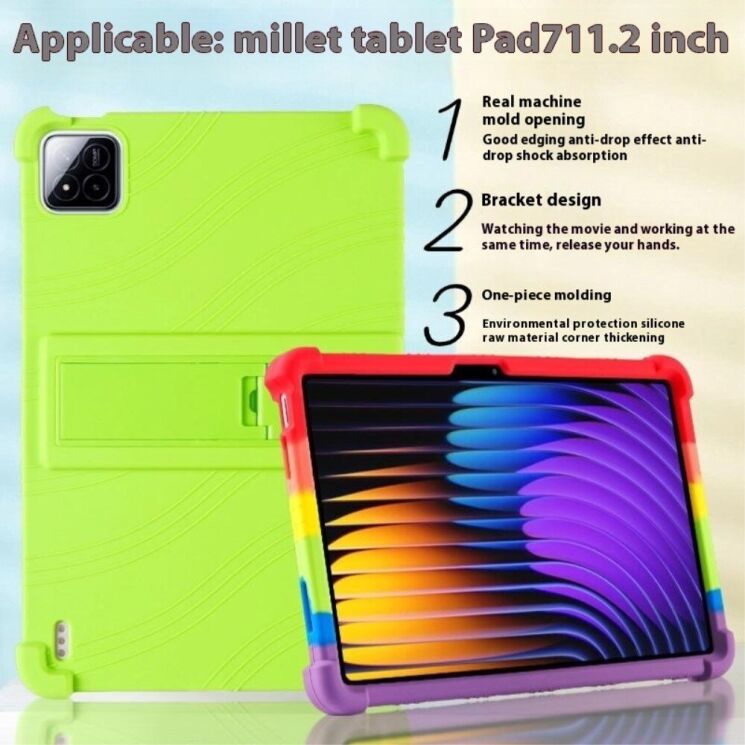 Защитный чехол Deexe Color AirBag для Xiaomi Pad 7 / 7 Pro - Dark Blue: фото 8 из 14