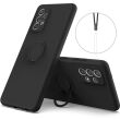 Захисний чохол Deexe Color Shell with Strap для Samsung Galaxy A53 (A536) - Black (292682B)