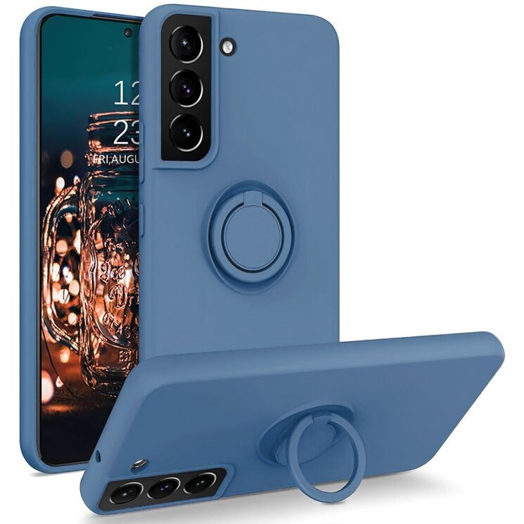 Защитный чехол Deexe Color Shell для Samsung Galaxy S22 (S901) - Dark Blue: фото 1 из 8