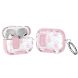 Защитный чехол Deexe Crystal Lock для AirPods Pro 2 - Pink White Flower (306053D). Фото 1 из 9
