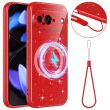 Захисний чохол Deexe Glitter Case with MagSafe для Google Pixel 9 - Red (386701R)