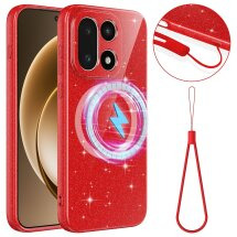Защитный чехол Deexe Glitter Case with MagSafe для OnePlus 15 - Red: фото 1 из 7