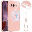 Захисний чохол Deexe Glitter Case with MagSafe для Google Pixel 9a - Pink (407233P)