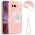 Защитный чехол Deexe Glitter Case with MagSafe для Samsung Galaxy S26 (S942) - Pink: фото 1 из 7