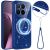 Защитный чехол Deexe Glitter Case with MagSafe для Xiaomi 17T - Blue: фото 1 из 7