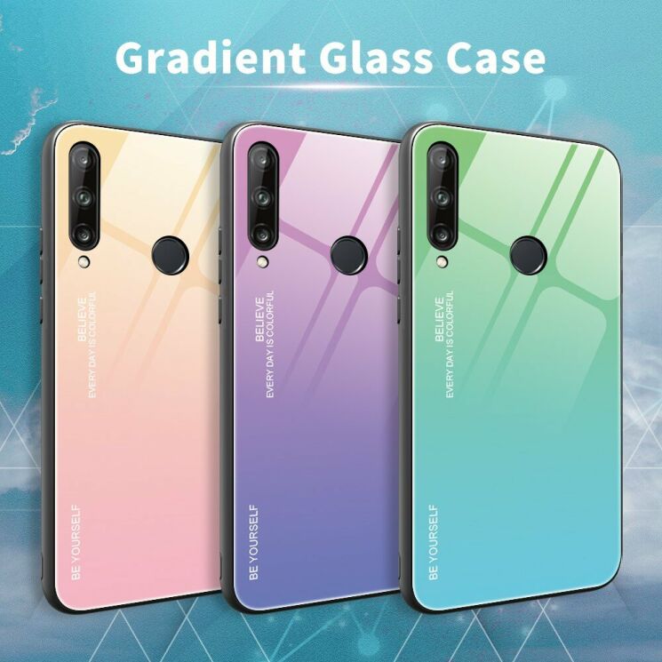 Защитный чехол Deexe Gradient Color для Huawei P40 Lite E - Gold / Pink: фото 3 из 17