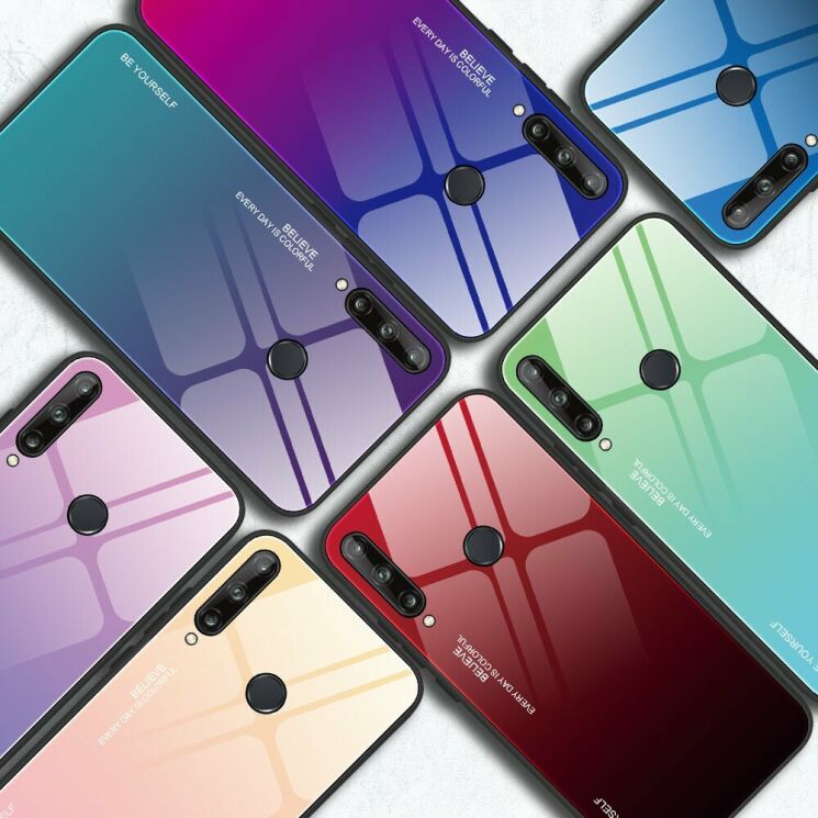 Защитный чехол Deexe Gradient Color для Huawei P40 Lite E - Gold / Pink: фото 16 из 17