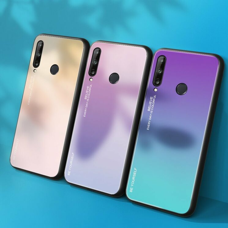 Защитный чехол Deexe Gradient Color для Huawei P40 Lite E - Gold / Pink: фото 15 из 17