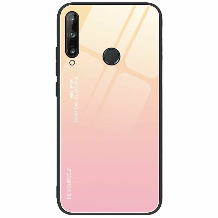 Защитный чехол Deexe Gradient Color для Huawei P40 Lite E - Gold / Pink: фото 1 из 17
