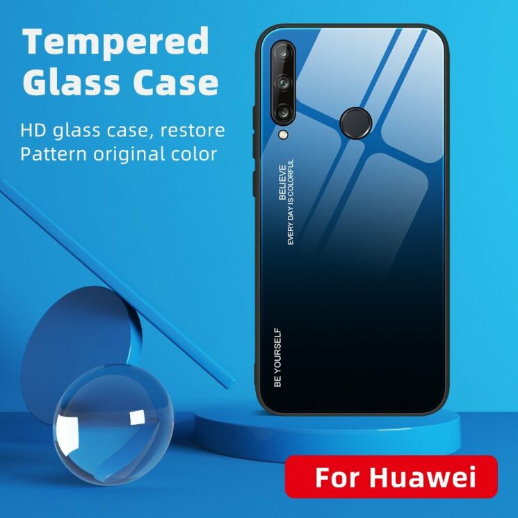 Защитный чехол Deexe Gradient Color для Huawei P40 Lite E - Gold / Pink: фото 6 из 17