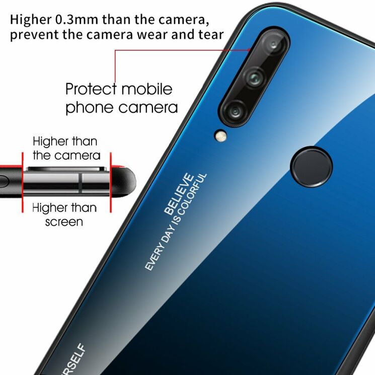 Защитный чехол Deexe Gradient Color для Huawei P40 Lite E - Gold / Pink: фото 10 из 17