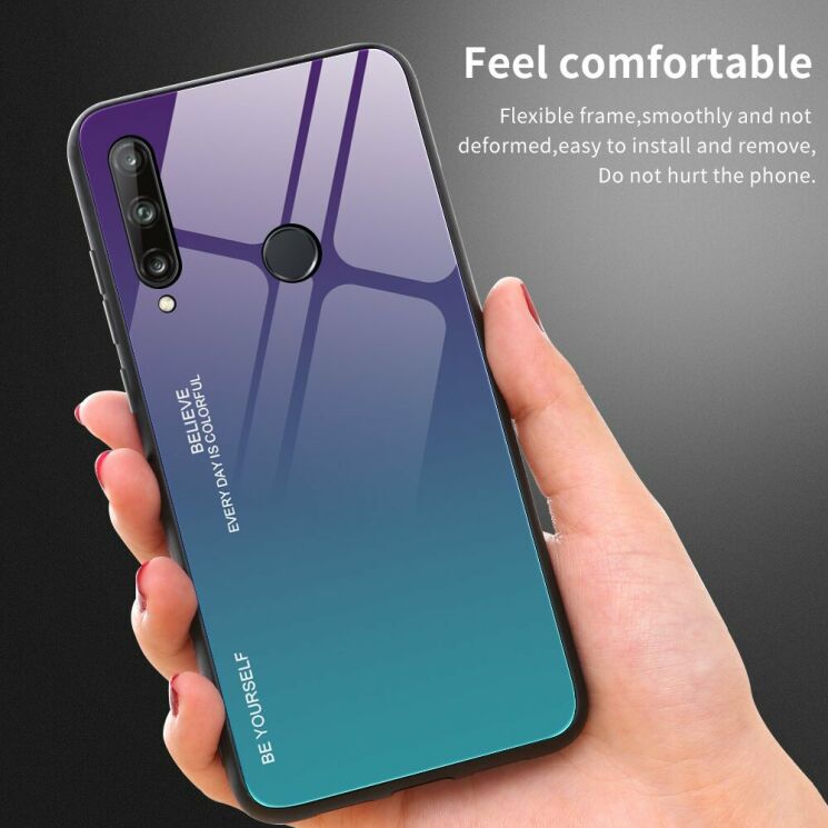 Защитный чехол Deexe Gradient Color для Huawei P40 Lite E - Gold / Pink: фото 8 из 17