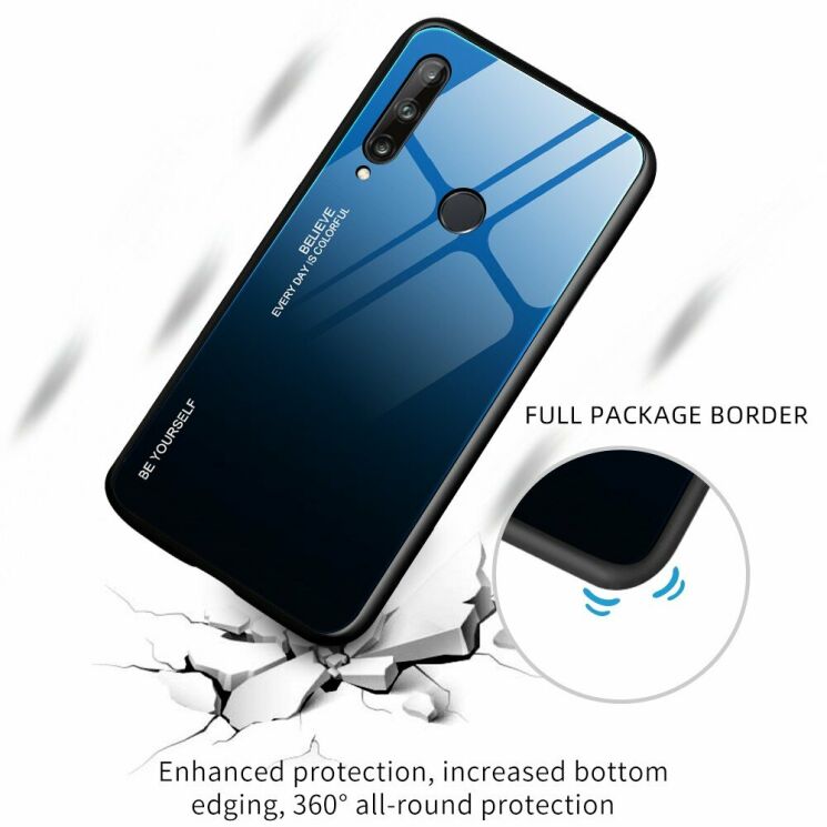 Защитный чехол Deexe Gradient Color для Huawei P40 Lite E - Gold / Pink: фото 7 из 17