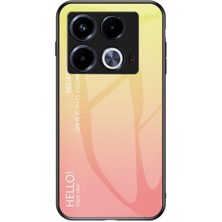 Защитный чехол Deexe Gradient Color для Infinix Note 40 - Yellow: фото 1 из 7