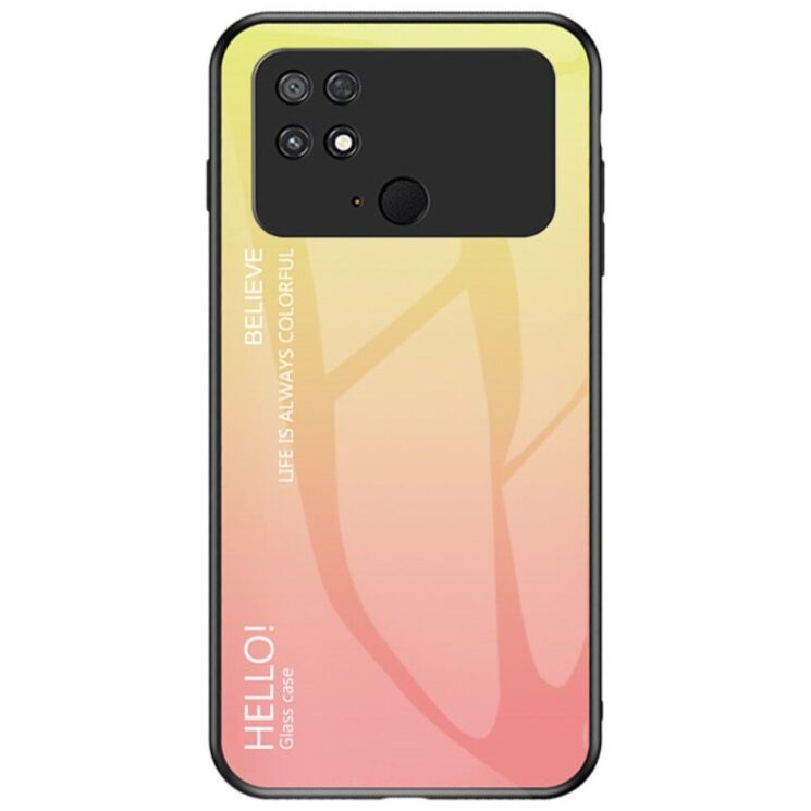Защитный чехол Deexe Gradient Color для Xiaomi Poco C40 - Yellow: фото 1 из 9