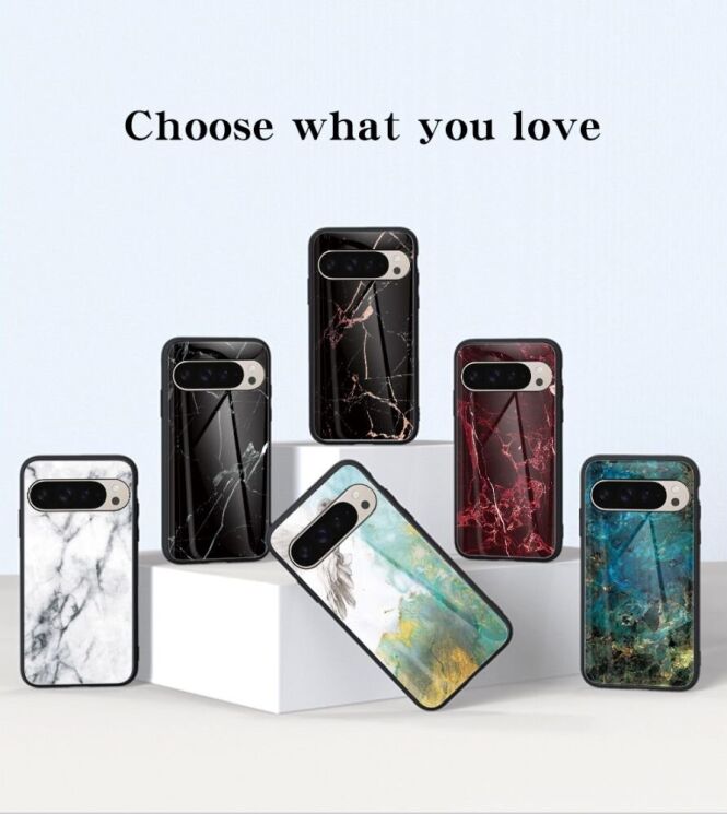 Захисний чохол Deexe Gradient Pattern для Google Pixel 9 / 9 Pro - Black / Gold: фото 9 з 9