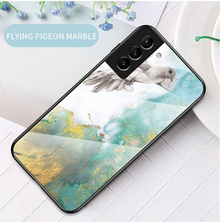 Защитный чехол Deexe Gradient Pattern для Samsung Galaxy S22 Plus - Flying Pigeon: фото 2 из 9