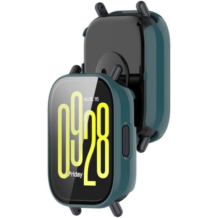 Защитный чехол Deexe Hard Frame для Xiaomi Redmi Watch 5 Active - Green: фото 6 из 6