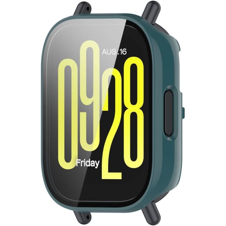Защитный чехол Deexe Hard Frame для Xiaomi Redmi Watch 5 Active - Green: фото 5 из 6