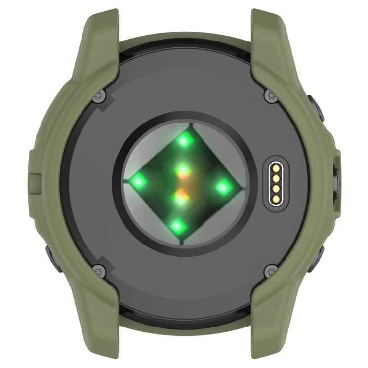 Захисний чохол Deexe Hollow Cover для Garmin Fenix 7S Pro / 7S / Epix Pro (Gen 2) 42mm - Jungle Green: фото 7 з 8