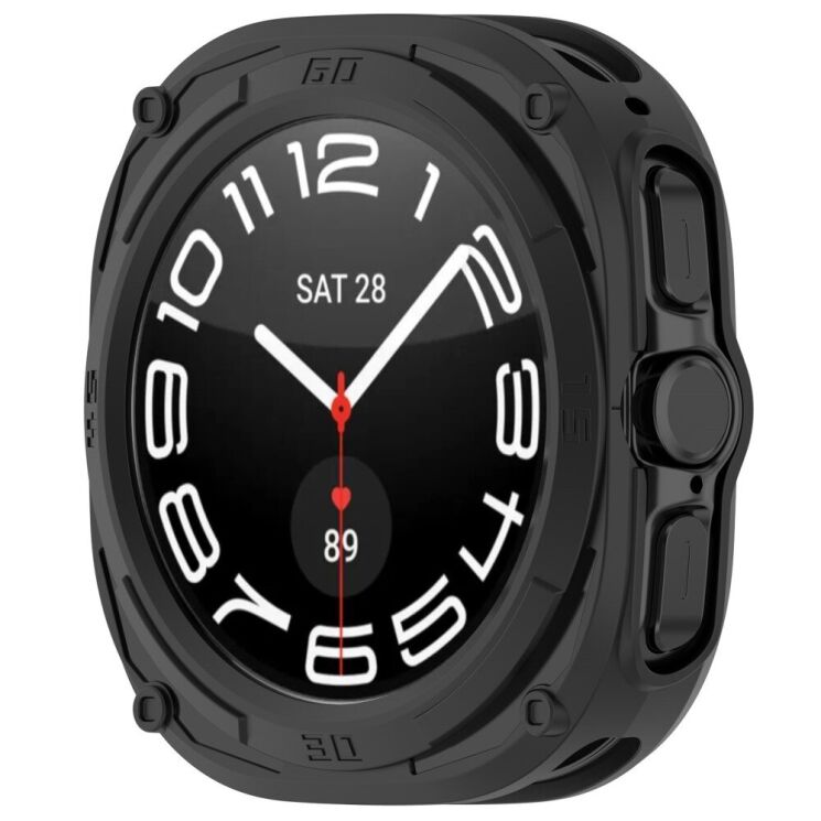 Защитный чехол Deexe Hollow Cover для Samsung Galaxy Watch Ultra (47mm) - Black: фото 5 из 7