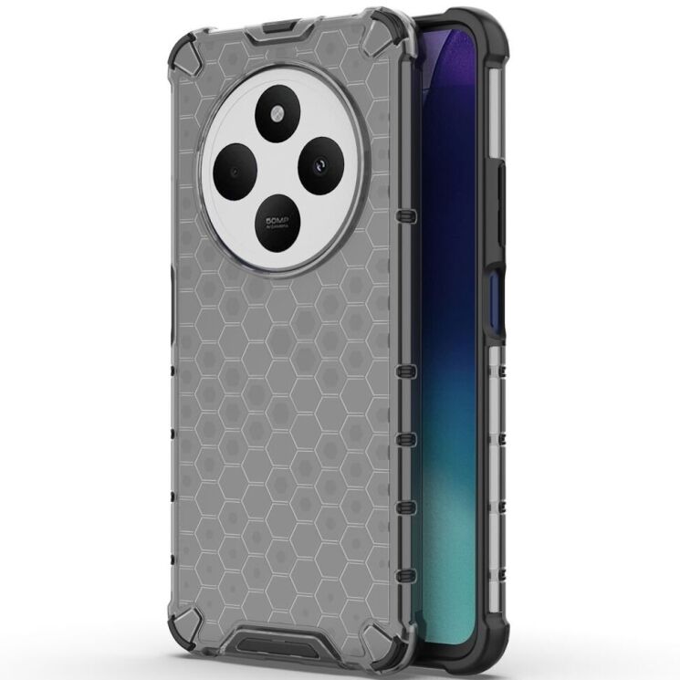 Защитный чехол Deexe Honeycomb Series для Xiaomi Redmi 14C / Redmi A4 5G / Poco C75 - Black: фото 1 из 5