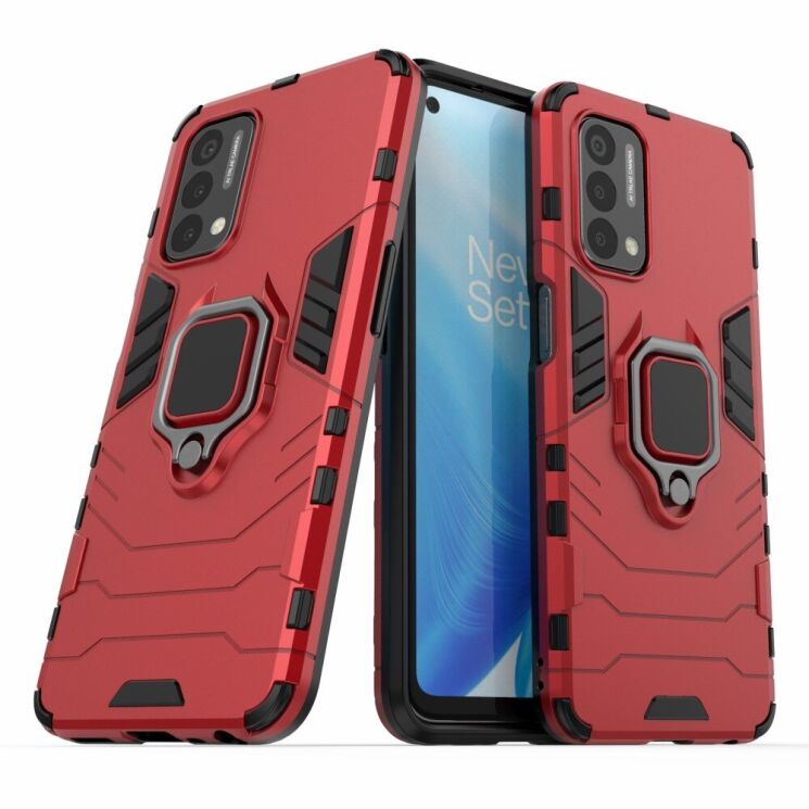 Защитный чехол Deexe Hybrid Case для OnePlus Nord N200 - Red: фото 1 из 7