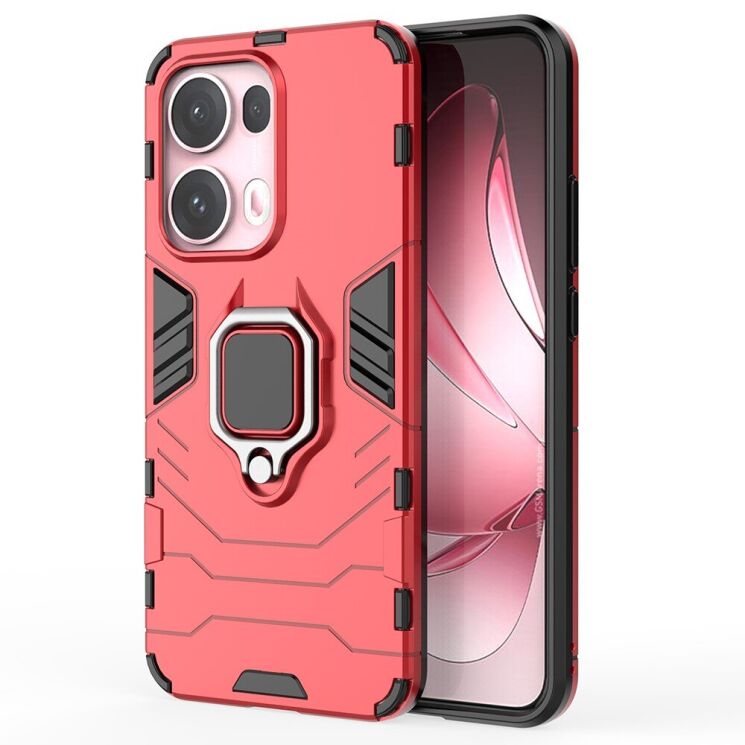 Захисний чохол Deexe Hybrid Case для OPPO Reno 13 Pro 5G - Red: фото 2 з 6