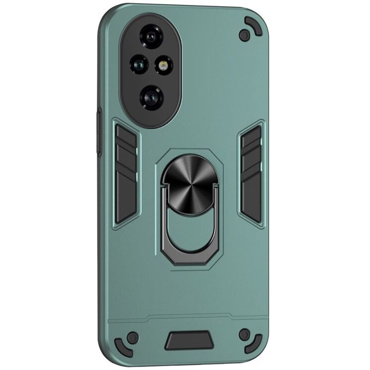 Защитный чехол Deexe Hybrid Shell для Honor 200 Pro - Green: фото 1 из 7