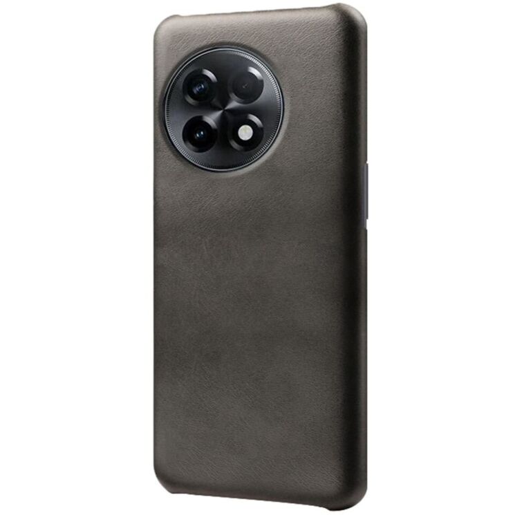 Захисний чохол Deexe Leather Back Cover для OnePlus 11R / Ace 2 - Black: фото 1 з 4