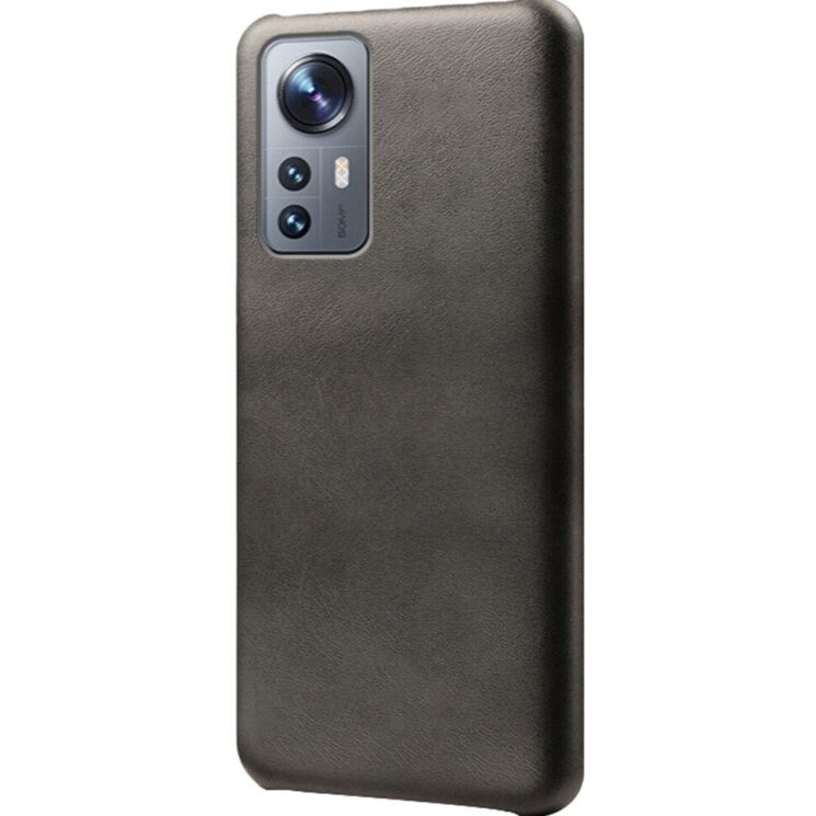 Захисний чохол Deexe Leather Back Cover для Xiaomi 12 / 12X - Black: фото 2 з 6