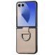 Защитный чехол Deexe Litchi Ring Case для Samsung Galaxy Flip 8 - Khaki (423527K). Фото 1 из 11