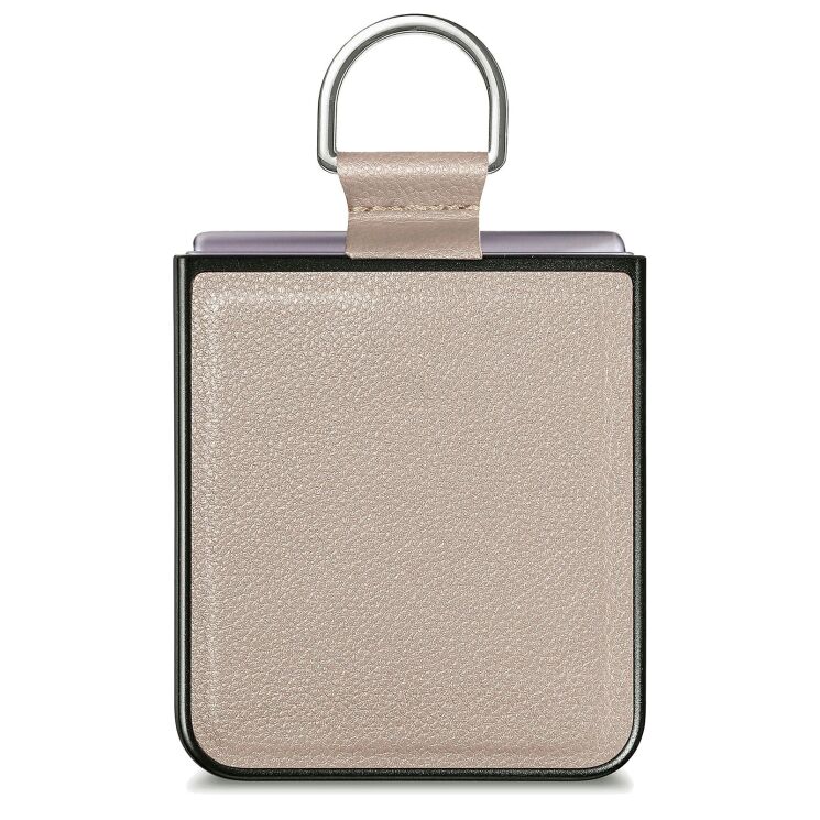Защитный чехол Deexe Litchi Ring Case для Samsung Galaxy Flip 8 - Khaki (423527K) Защитный чехол Deexe Litchi Ring Case для Samsung Galaxy Flip 8 - Khaki: фото 3 из 11